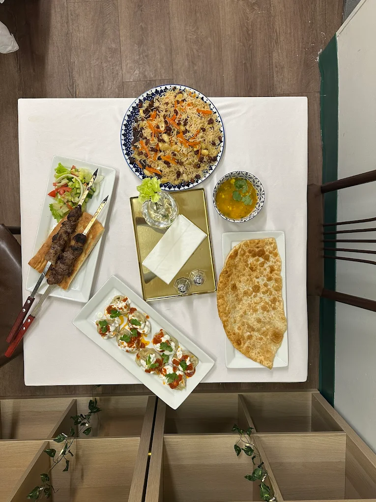 Mantu Afghan dumplings at Kabul Fourteen halal restaurant, Winnipeg