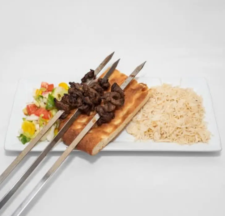 Afghan-style charcoal-grilled beef kebab at Kabul Fourteen Winnipeg