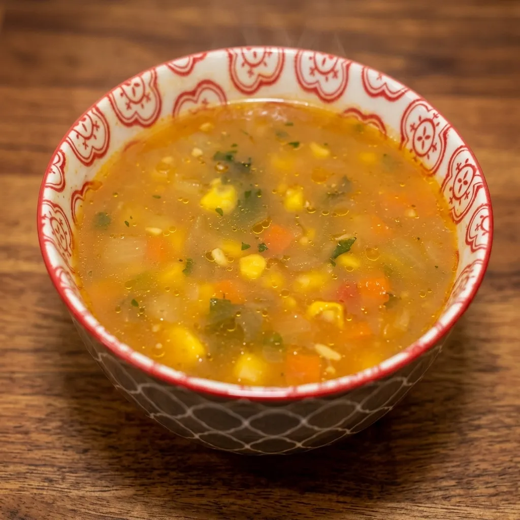 Afghan chicken soup with wheat, chickpeas and vegetables at Kabul Fourteen Winnipeg